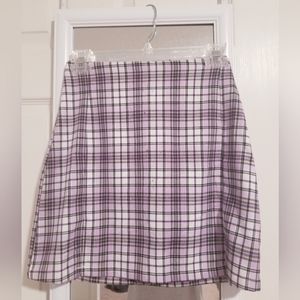 Plaid Mini Pencil Skirt